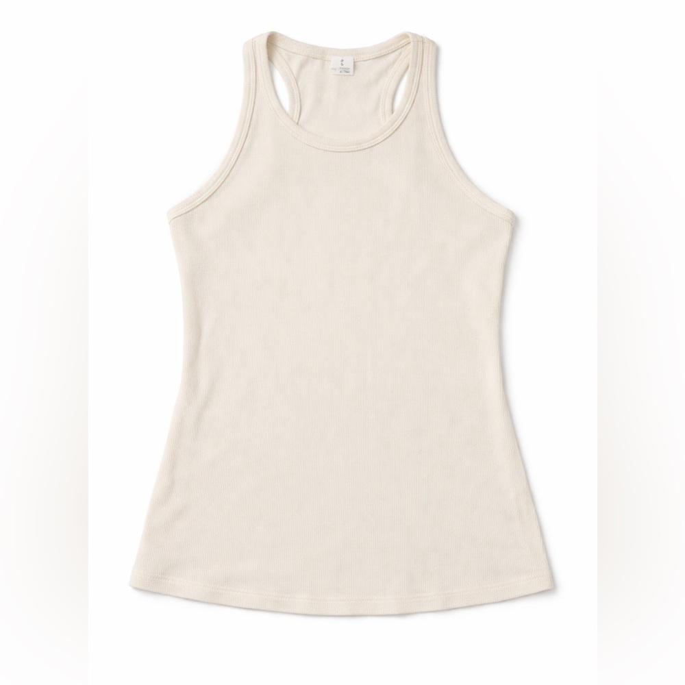 Women’s Racerback Tank Top in white